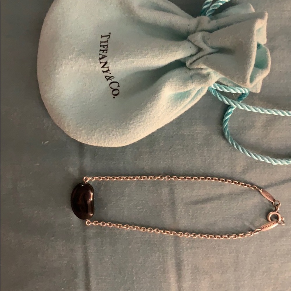 Tiffany black bean silver bracket